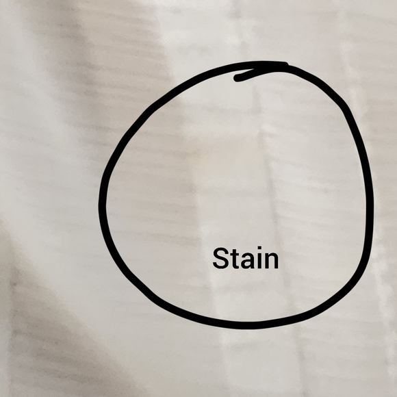 1. State White Sheer Blouse, Striped, Ruffle - Picture 6 of 6